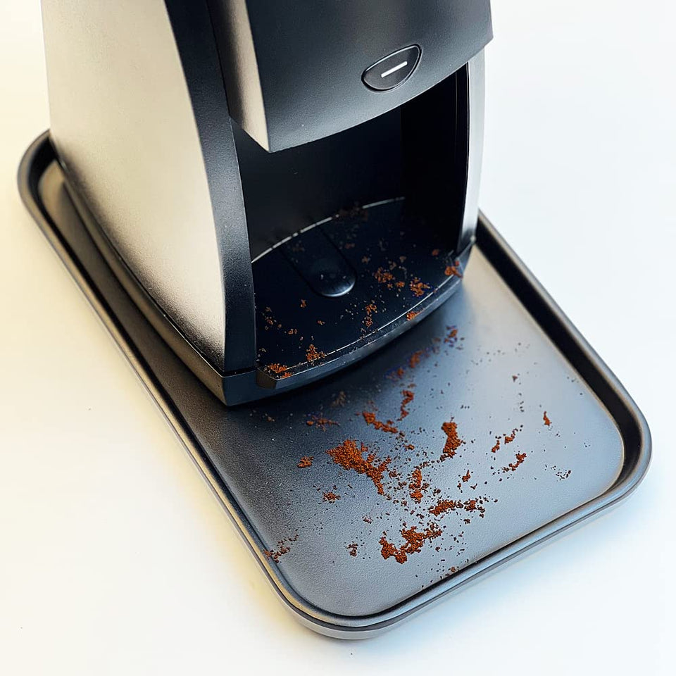 QHAND coffee grinder tray under Baratza Encore catches grounds