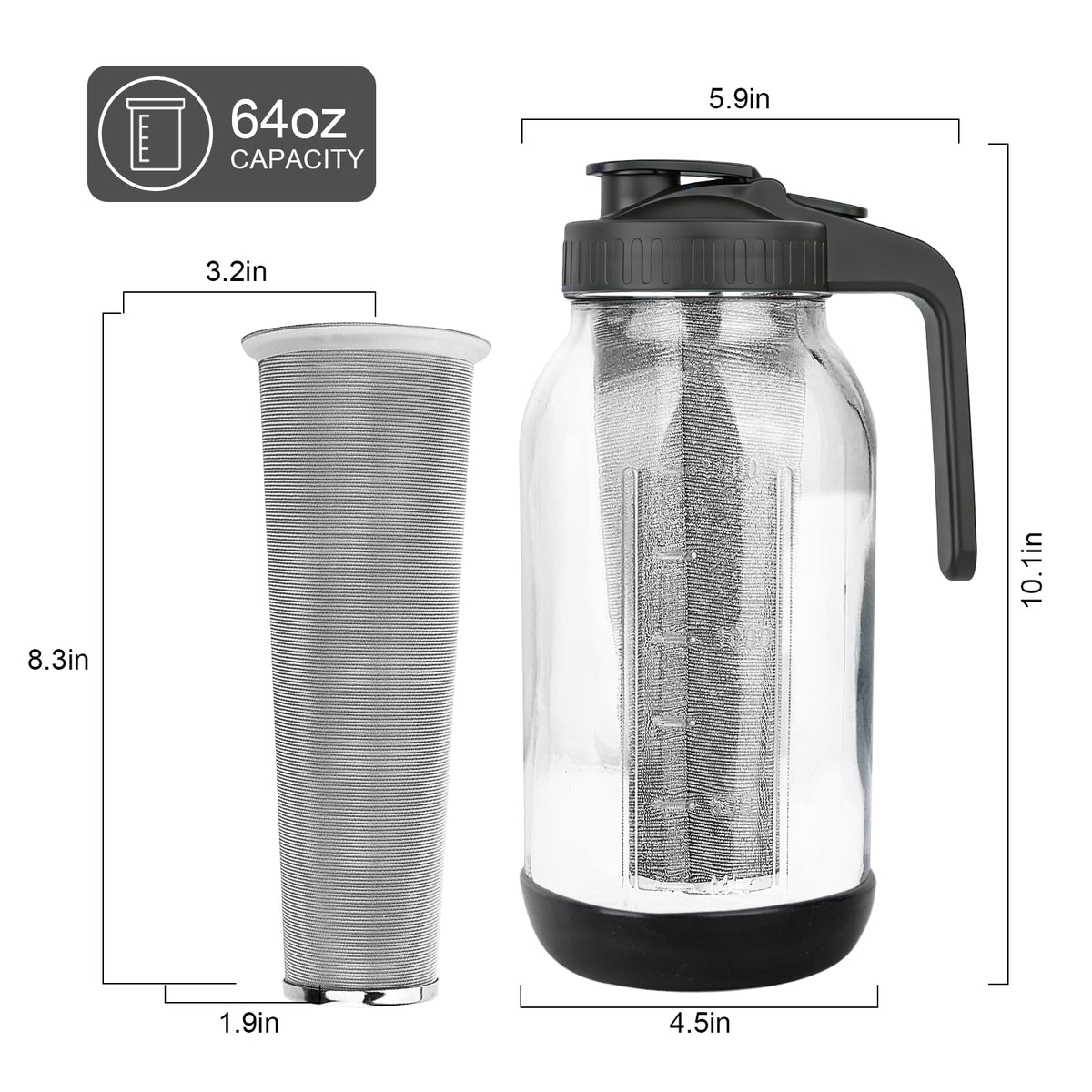 QHH BPA-free lid preserves freshness and minimizes odors
