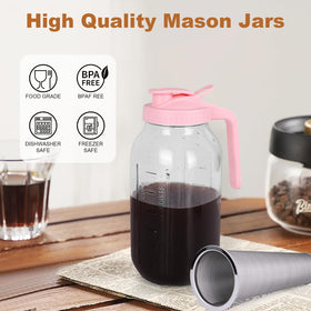 QHH pink lid with airtight seal keeps beverages fresh