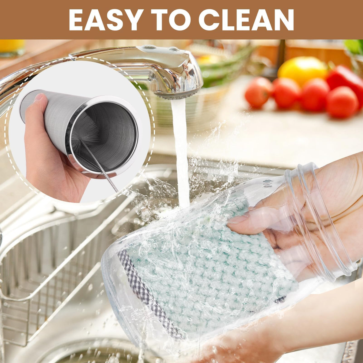QHH dishwasher-safe option supports quick cleanup after use.