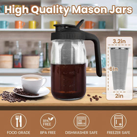 QHH 160-micron stainless steel filter captures grounds for smooth cold brew.