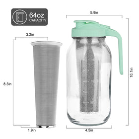 QHH stainless steel filter with 160 micron mesh for smooth cold brew