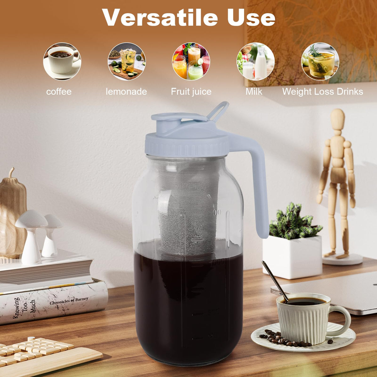 QHH wide-mouth design makes filling and cleaning quick and simple.