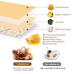 QHMCHLDZ easy-care washable beeswax wraps simplify cleanup