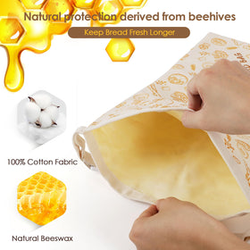 QHMCHLDZ pattern-design bread bags add stylish kitchen organization