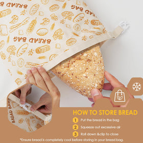 QHMCHLDZ sourdough proofing storage bags support fermentation and freshness