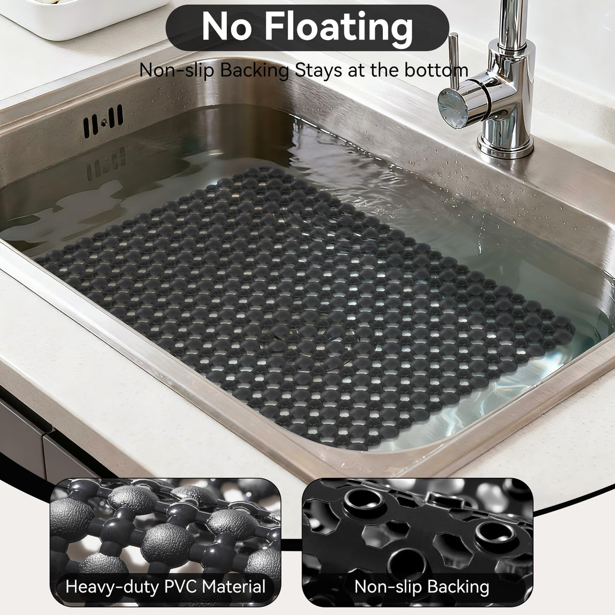 QiCaiJia PVC sink mat is non-toxic and odor-free for safe family use