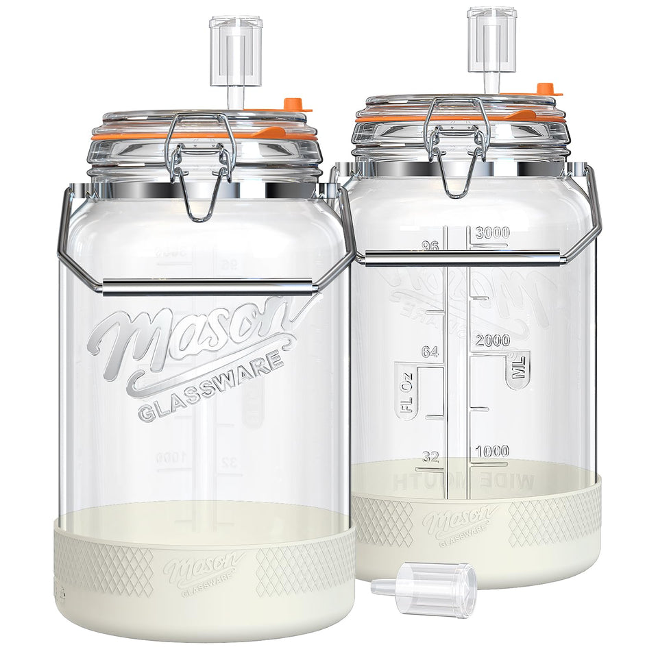 Qianfenie 1-gallon fermentation jar with airlock for safe fermentation