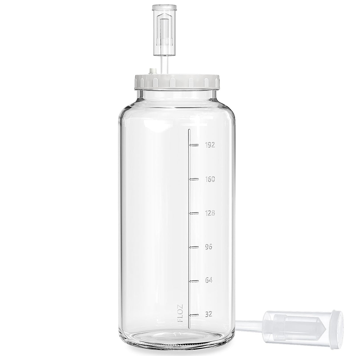 Qianfenie 2-gallon jar with wide opening for easy loading and cleaning