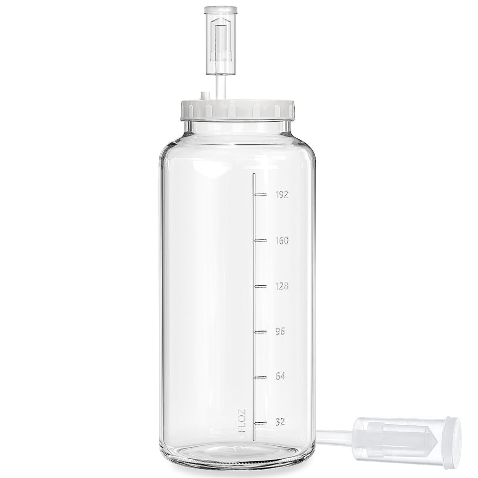 Qianfenie 2-gallon jar with wide opening for easy loading and cleaning