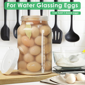 Qianfenie durable BPA-free glass jars for pickling, storage, and fermentation.