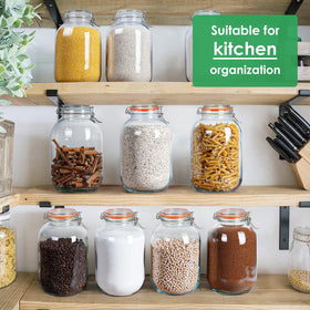 Qianfenie food storage organizer ideal for pantry, kitchen, and fermentation projects.