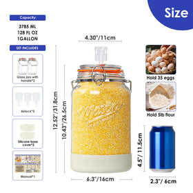 Qianfenie stainless steel handle provides secure grip when full