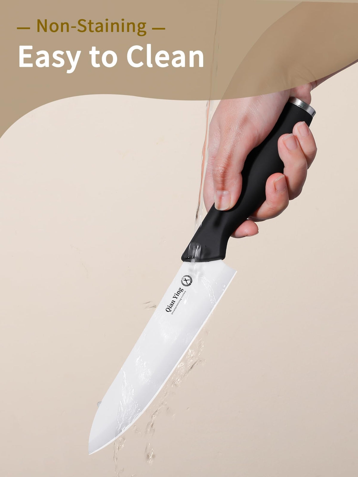 Qianying knife set highlights lightweight handles for comfortable daily cooking.