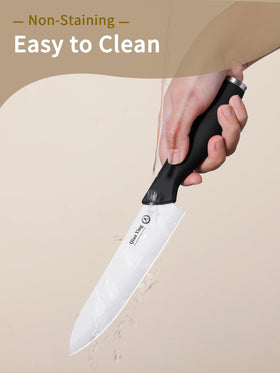 Qianying knife set highlights lightweight handles for comfortable daily cooking.