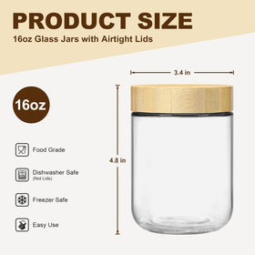 Qiaomifeng wide-mouth jar with airtight seal stays fresh and easy to fill.