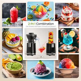 QIBOX Smoothie Blender with stainless steel blades for silky drinks
