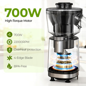 QIBOX Snow Cone Machine with easy, tool-free assembly
