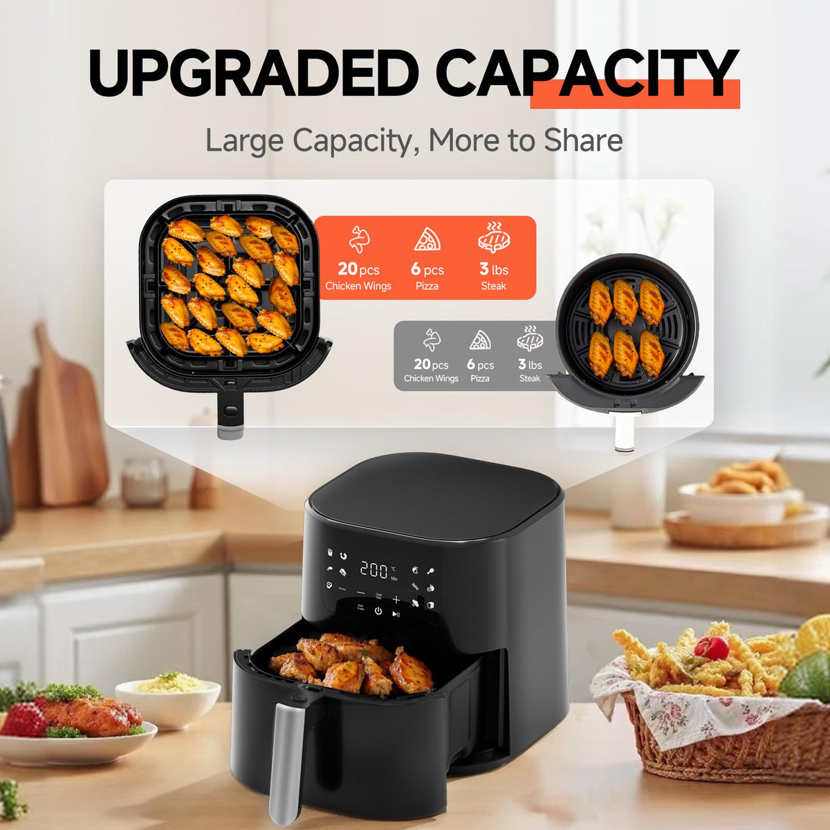 QIDO Air Fryer dishwasher-safe tray supports fast, hassle-free maintenance.