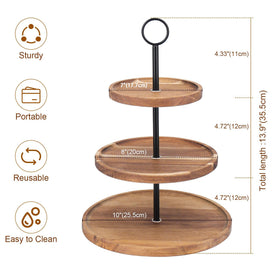 QIELSER bottom tray 10 inch diameter for a sturdy base