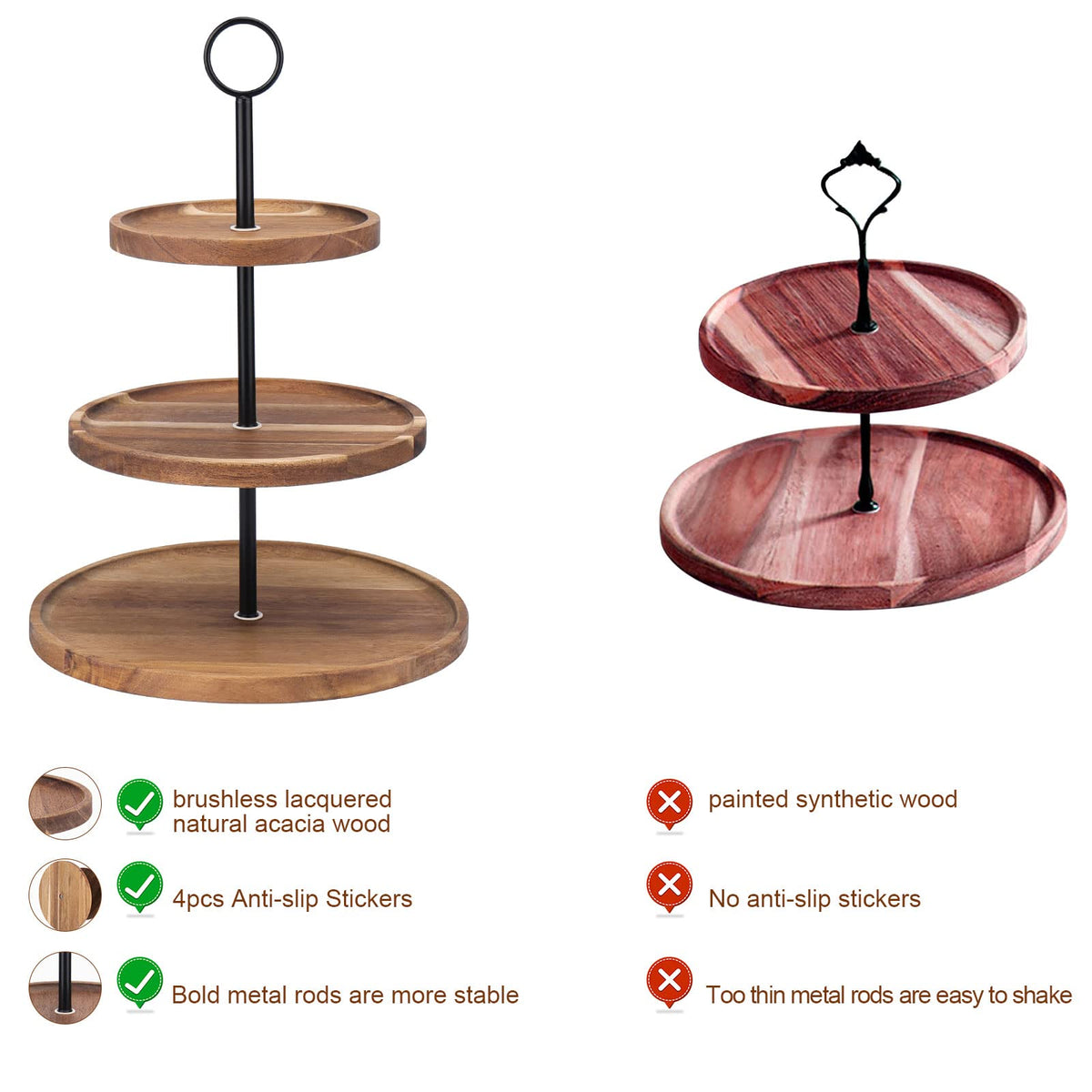 QIELSER upper tray 7-inch diameter ideal for toppings