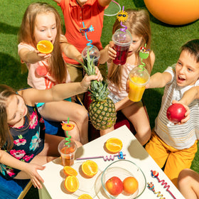 QierGub easy-clean summer party favors with no assembly required