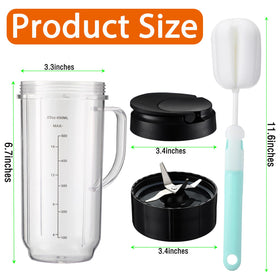 Qilantek dishwasher-safe cups simplify cleanup after blending.