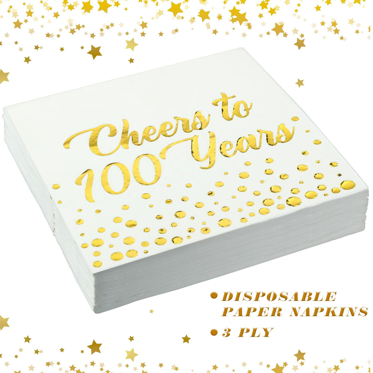 Qilery white and gold design elevates wedding or anniversary tables.