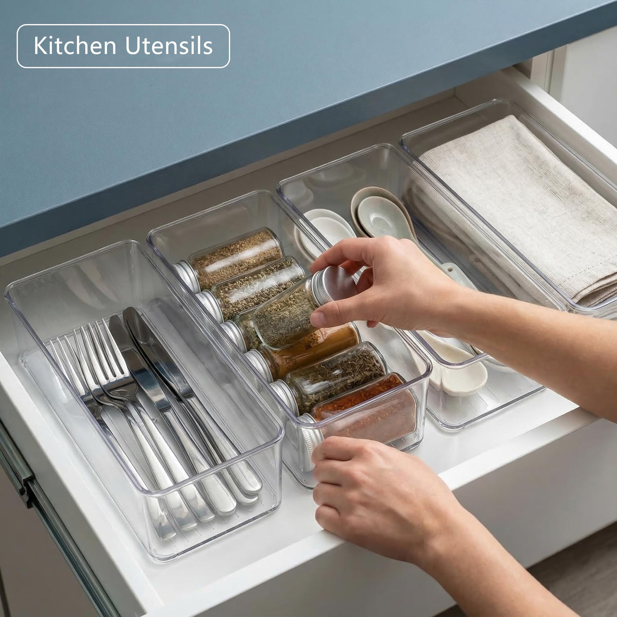 Qilinba kitchen-use organizer—keeps utensils neatly arranged.