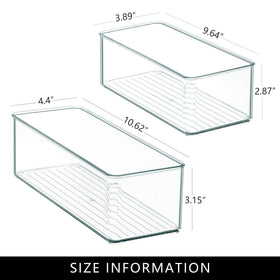 Qilinba large-bin side view—slim profile ideal for deep drawers.