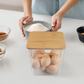 Qilinba three-pack pod bins arranged for flexible kitchen setup.
