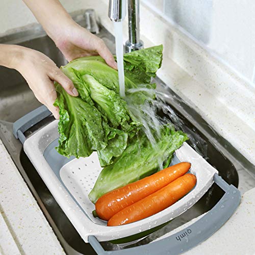 QiMH BPA-free colander emphasizes safe materials and odor-free daily use.