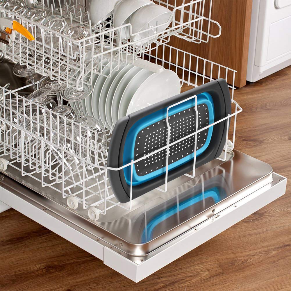 QiMH Colander expandable body from compact to full size when needed.