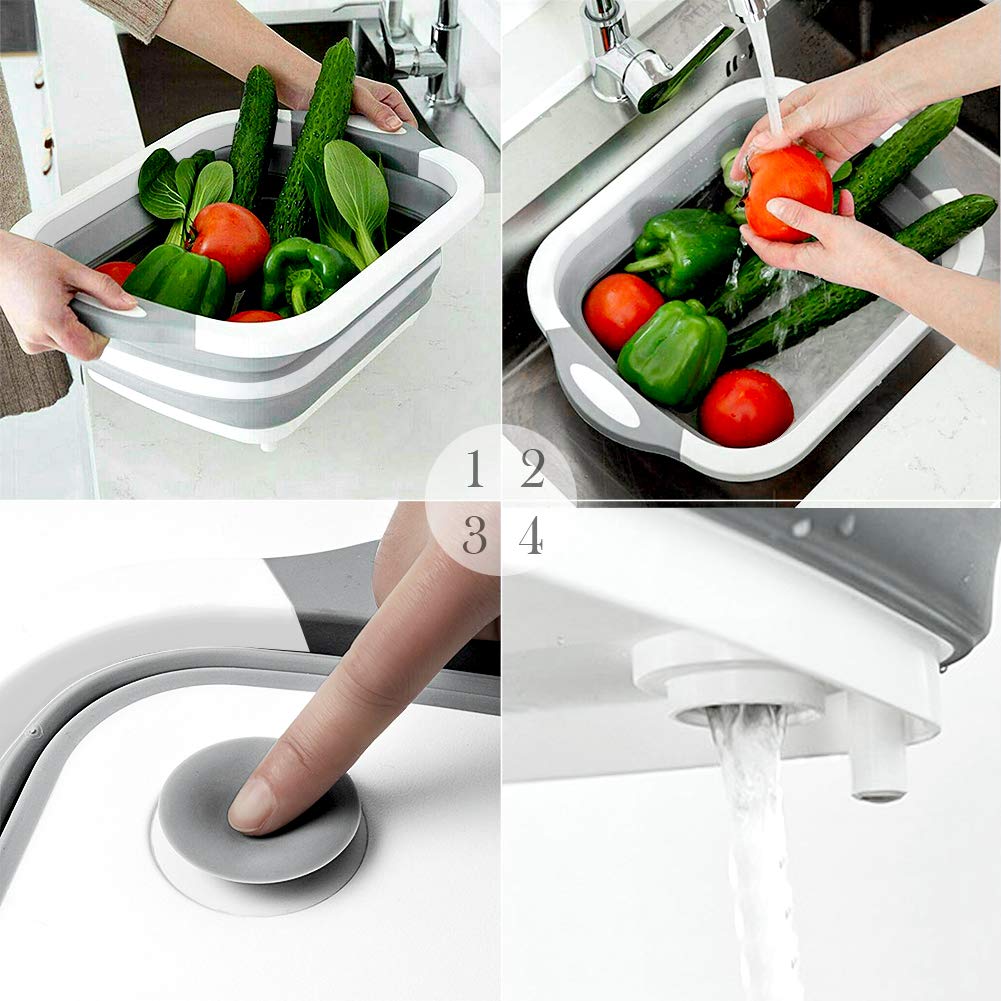 QiMH folding design shown in wash mode for space saving.