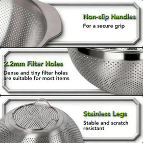 QiMH multi-functional kitchen bowl supports dough mixing and marinating.