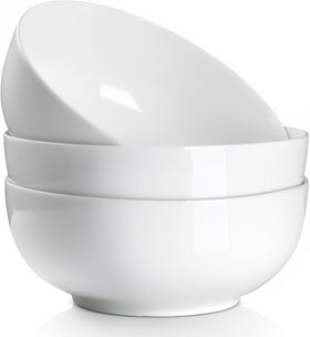 QINLANG 60 oz large soup bowl, 8-inch diameter, ideal for ramen or hearty soups.