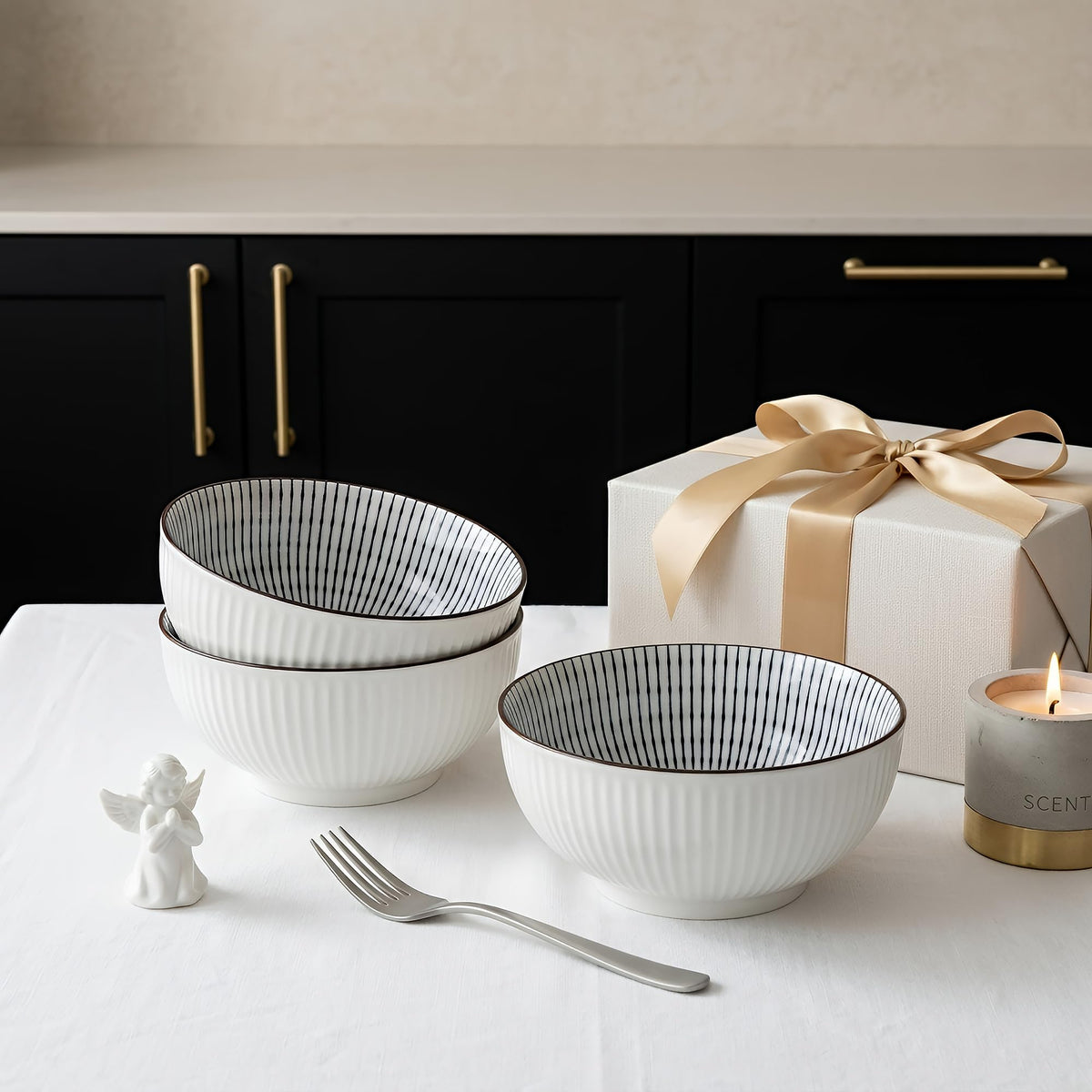 QINLANG gift-ready kitchen bowls for food lovers.
