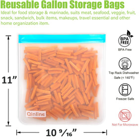 Qinline freezer-safe material protects flavors and prevents freezer burn.