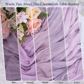Machine washable and durable, the QINZOVAL lavender runner is reusable.