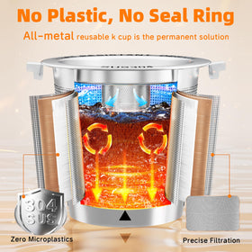 Qiorgar fill funnel supports mess-free loading for consistent flavor.