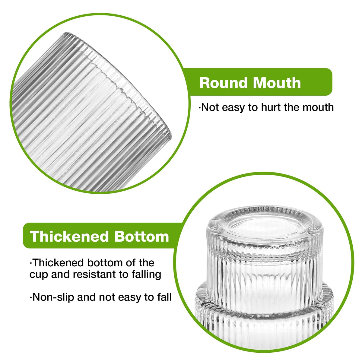 Qipecedm beverage glass set versatile for water, juice, cocktails, or beer.