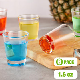 Qipecedm clear shot glass set highlighting clarity and balance.