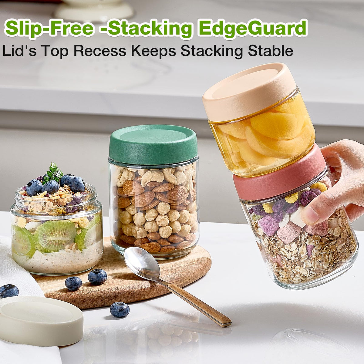 Qipecedm erasable-marker lid labels contents for quick notes.