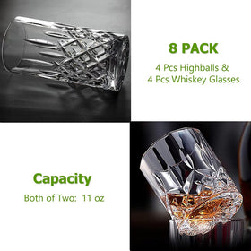 Qipecedm lead-free glassware offers durable performance for everyday beverages.