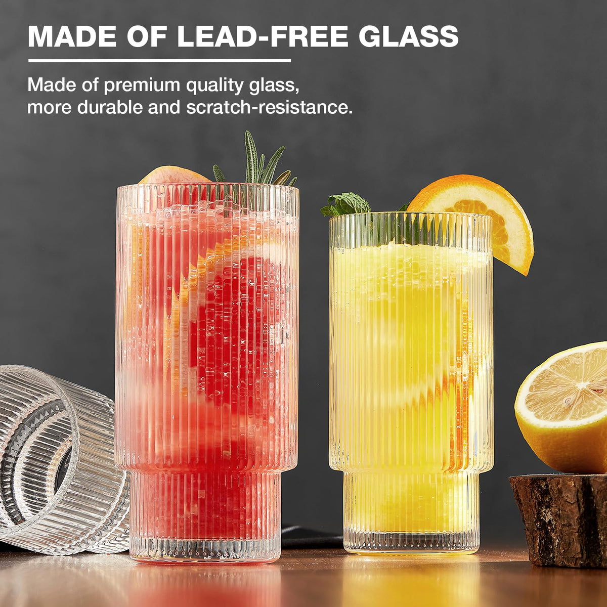 Qipecedm stackable origami glass saves space while storing neatly.