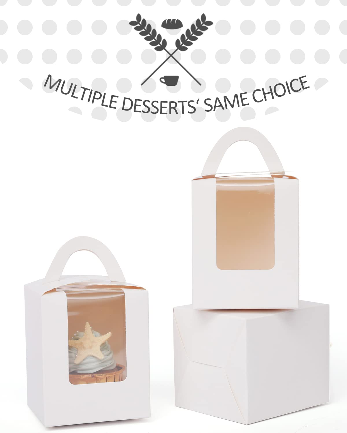 qiqee cupcake box flat-pack design for easy storage and shipping