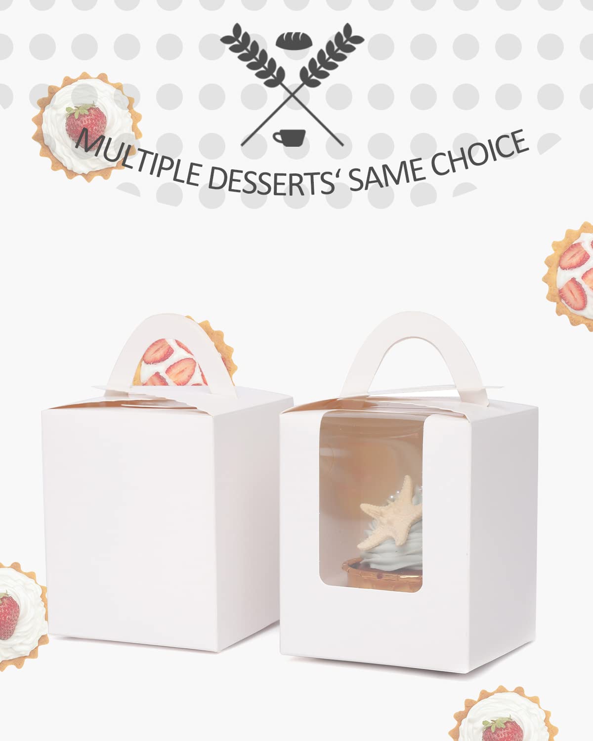 qiqee white cupcake box finish for clean bakery presentation