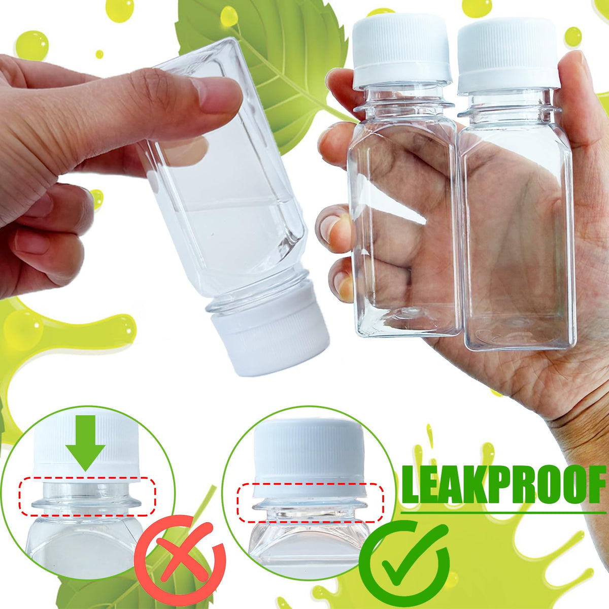Qiuttnqn 2oz bottle with funnel enables easy filling
