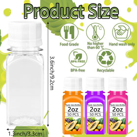 Qiuttnqn clear juice container set for organizing beverages at home