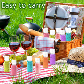 Qiuttnqn reusable containers protect beverages from spills in backpacks